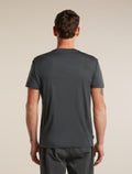 Men's Merino 150 Tech Lite Short Sleeve T Shirt 3D Mapping Obsidian - 2