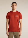 Men's Merino 150 Tech Lite Short Sleeve T Shirt Forest Footsteps Agate - 1
