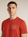 Men's Merino 150 Tech Lite Short Sleeve T Shirt Forest Footsteps Agate - 6