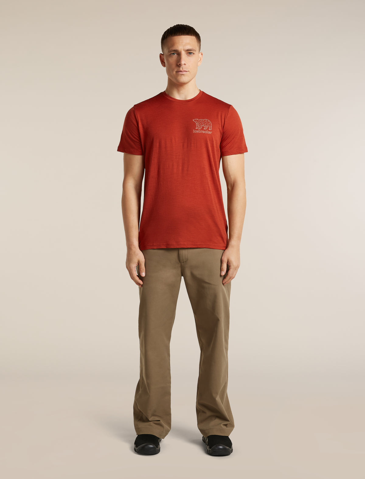 Men's Merino 150 Tech Lite Short Sleeve T Shirt Forest Footsteps Agate - 3