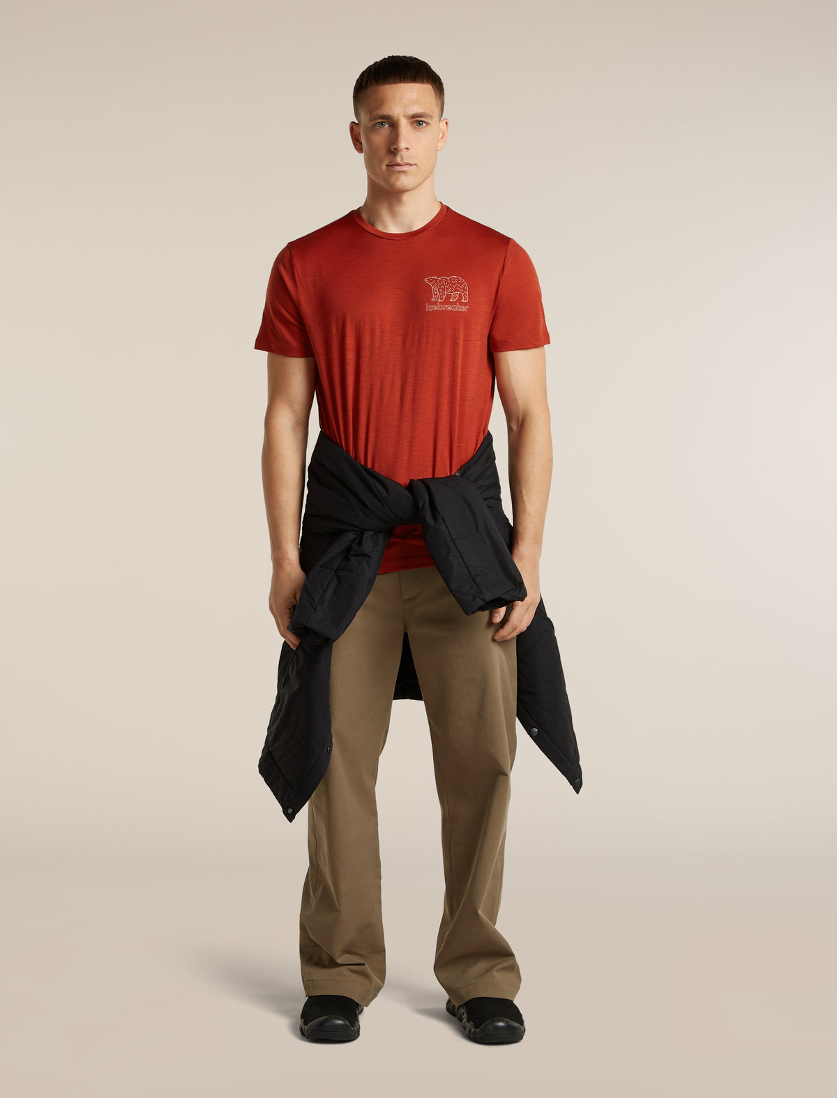 Men's Merino 150 Tech Lite Short Sleeve T Shirt Forest Footsteps Agate - 4