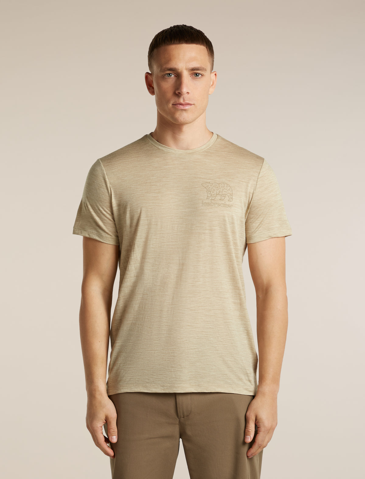 Men's Merino 150 Tech Lite Short Sleeve T Shirt Forest Footsteps Bay Heather - 1