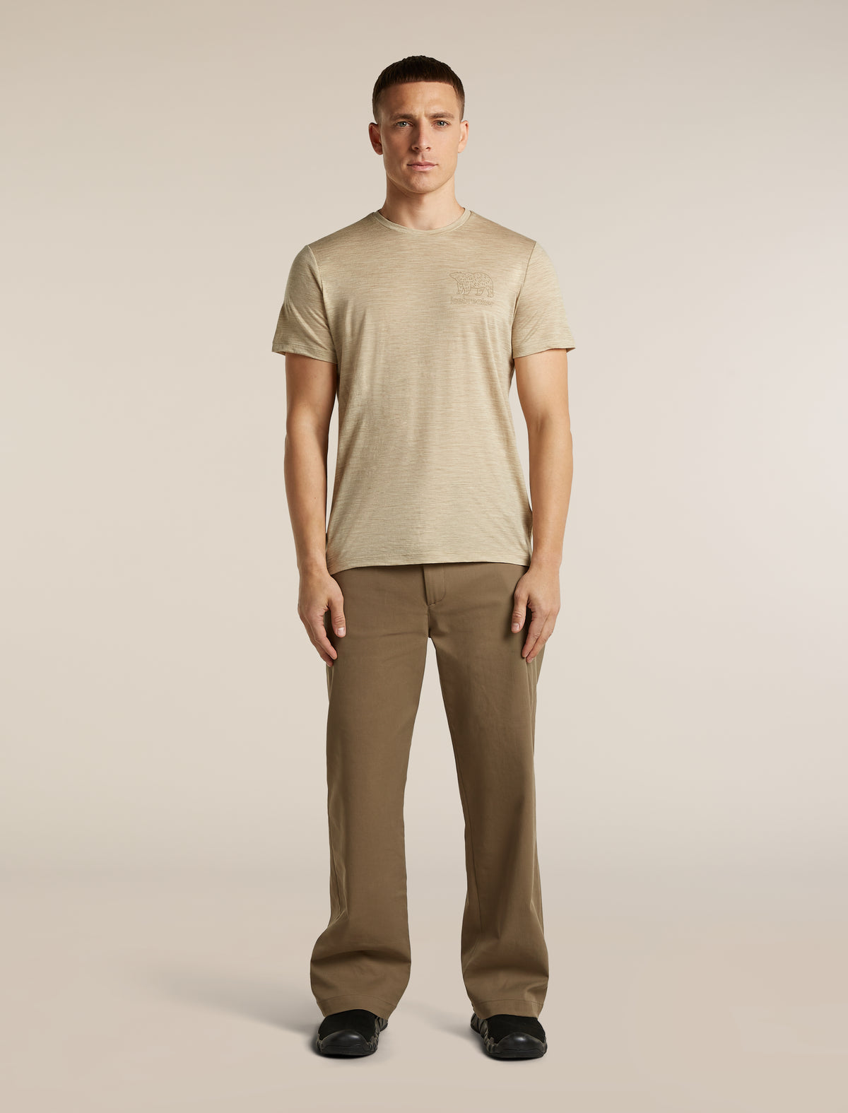 Men's Merino 150 Tech Lite Short Sleeve T Shirt Forest Footsteps Bay Heather - 3
