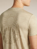 Men's Merino 150 Tech Lite Short Sleeve T Shirt Forest Footsteps Bay Heather - 7