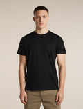 Men's Merino 150 Tech Lite Short Sleeve T Shirt IB Stitchline Black - 1