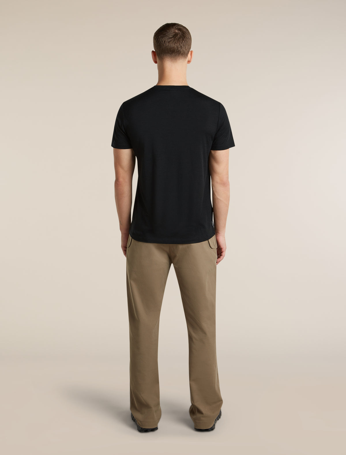 Men's Merino 150 Tech Lite Short Sleeve T Shirt IB Stitchline Black - 6