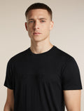 Men's Merino 150 Tech Lite Short Sleeve T Shirt IB Stitchline Black - 7