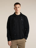 Men's Merino 150 Tech Lite Short Sleeve T Shirt IB Stitchline Black - 5