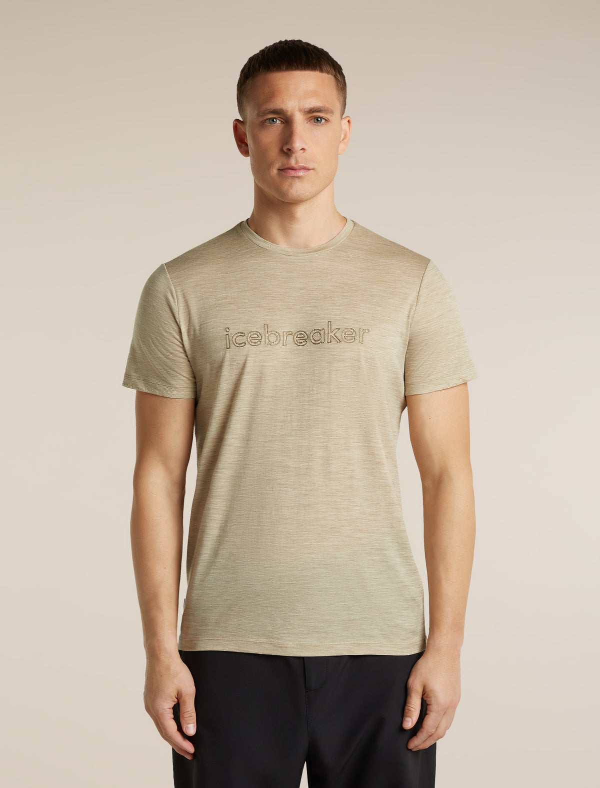 Men's Merino 150 Tech Lite Short Sleeve T Shirt IB Stitchline Bay Heather - 1