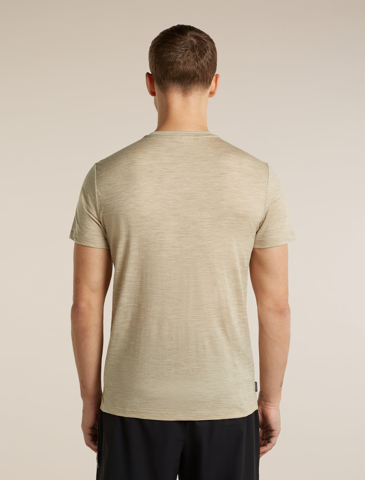 Men's Merino 150 Tech Lite Short Sleeve T Shirt IB Stitchline Bay Heather - 2