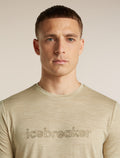 Men's Merino 150 Tech Lite Short Sleeve T Shirt IB Stitchline Bay Heather - 6