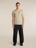 Men's Merino 150 Tech Lite Short Sleeve T Shirt IB Stitchline Bay Heather - 3