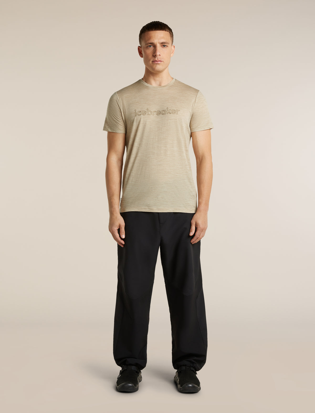 Men's Merino 150 Tech Lite Short Sleeve T Shirt IB Stitchline Bay Heather - 3