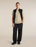 Men's Merino 150 Tech Lite Short Sleeve T Shirt IB Stitchline Bay Heather - 4