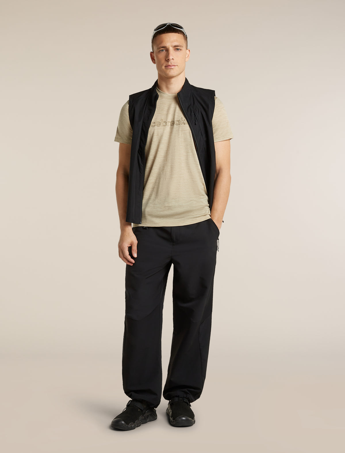 Men's Merino 150 Tech Lite Short Sleeve T Shirt IB Stitchline Bay Heather - 4