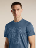 Men's Merino 150 Tech Lite Short Sleeve T Shirt Great Heights Dawn - 7