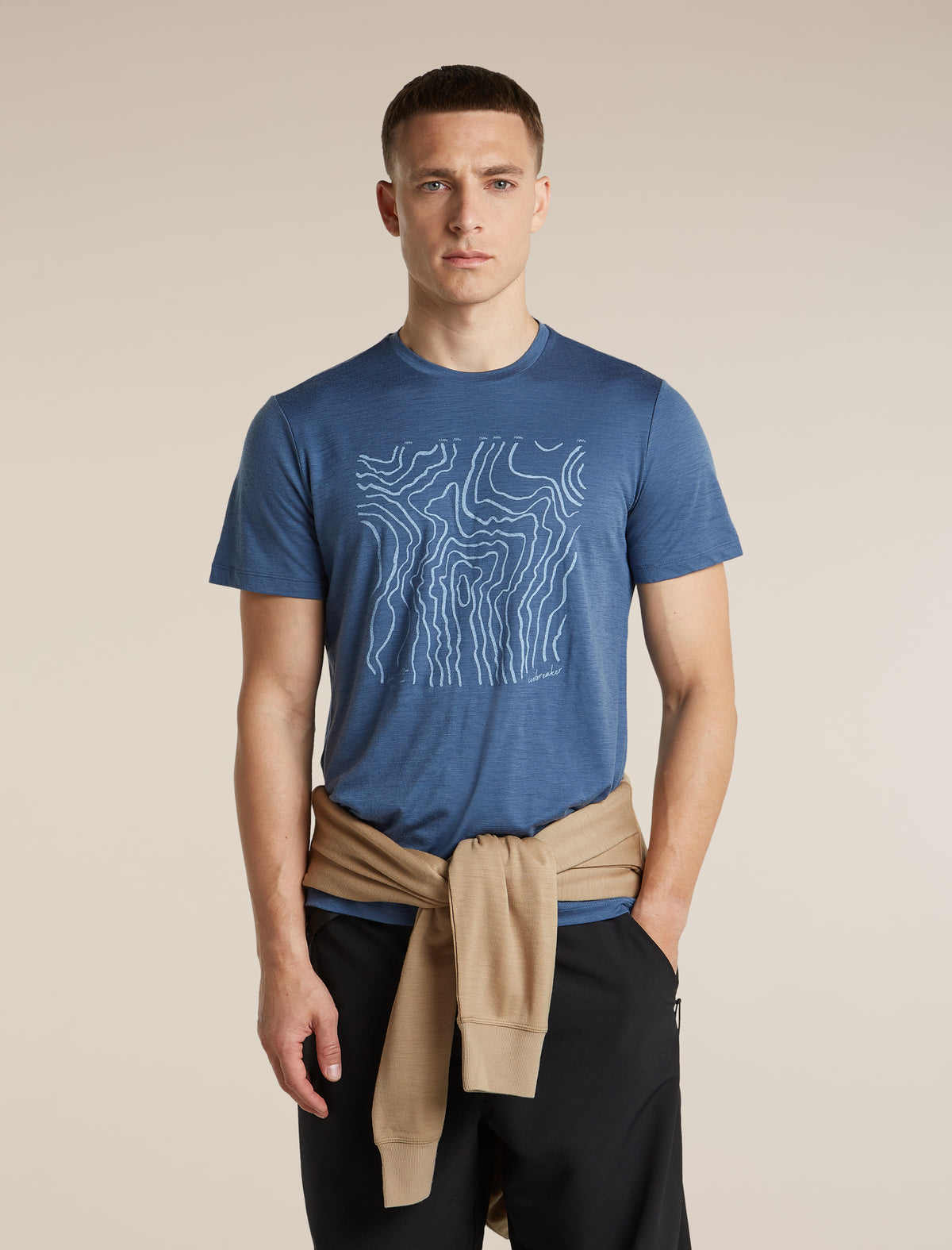 Men's Merino 150 Tech Lite Short Sleeve T Shirt Great Heights Dawn - 5