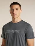 Men's Merino 150 Tech Lite Short Sleeve T Shirt IB Coordinates Obsidian - 6