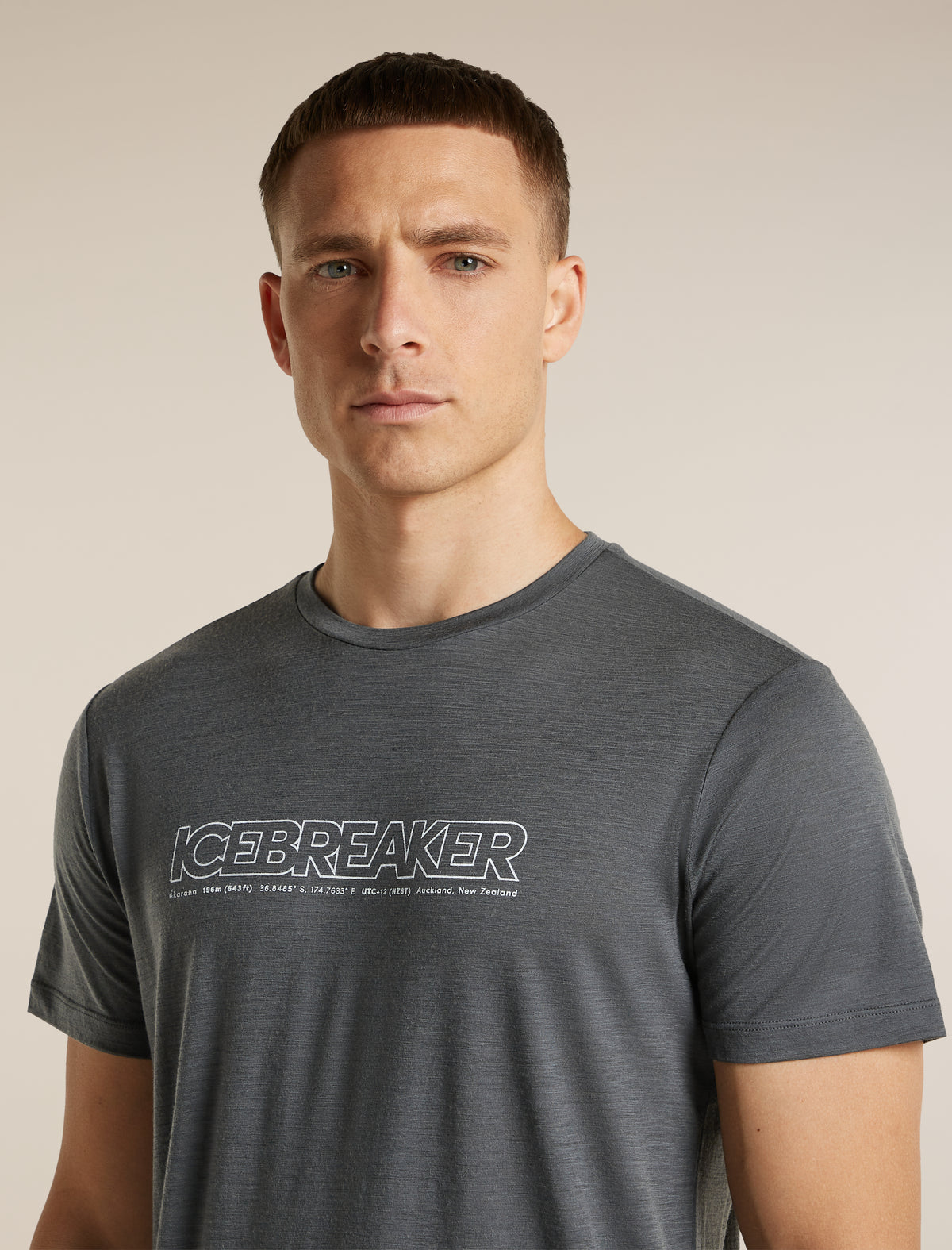 Men's Merino 150 Tech Lite Short Sleeve T Shirt IB Coordinates Obsidian - 6
