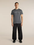 Men's Merino 150 Tech Lite Short Sleeve T Shirt IB Coordinates Obsidian - 3