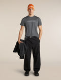 Men's Merino 150 Tech Lite Short Sleeve T Shirt IB Coordinates Obsidian - 4