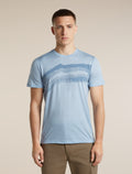 Men's Merino 150 Tech Lite Short Sleeve T Shirt Getaway Zinc Blue - 1