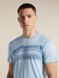 Men's Merino 150 Tech Lite Short Sleeve T Shirt Getaway Zinc Blue - 7
