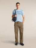 Men's Merino 150 Tech Lite Short Sleeve T Shirt Getaway Zinc Blue - 4