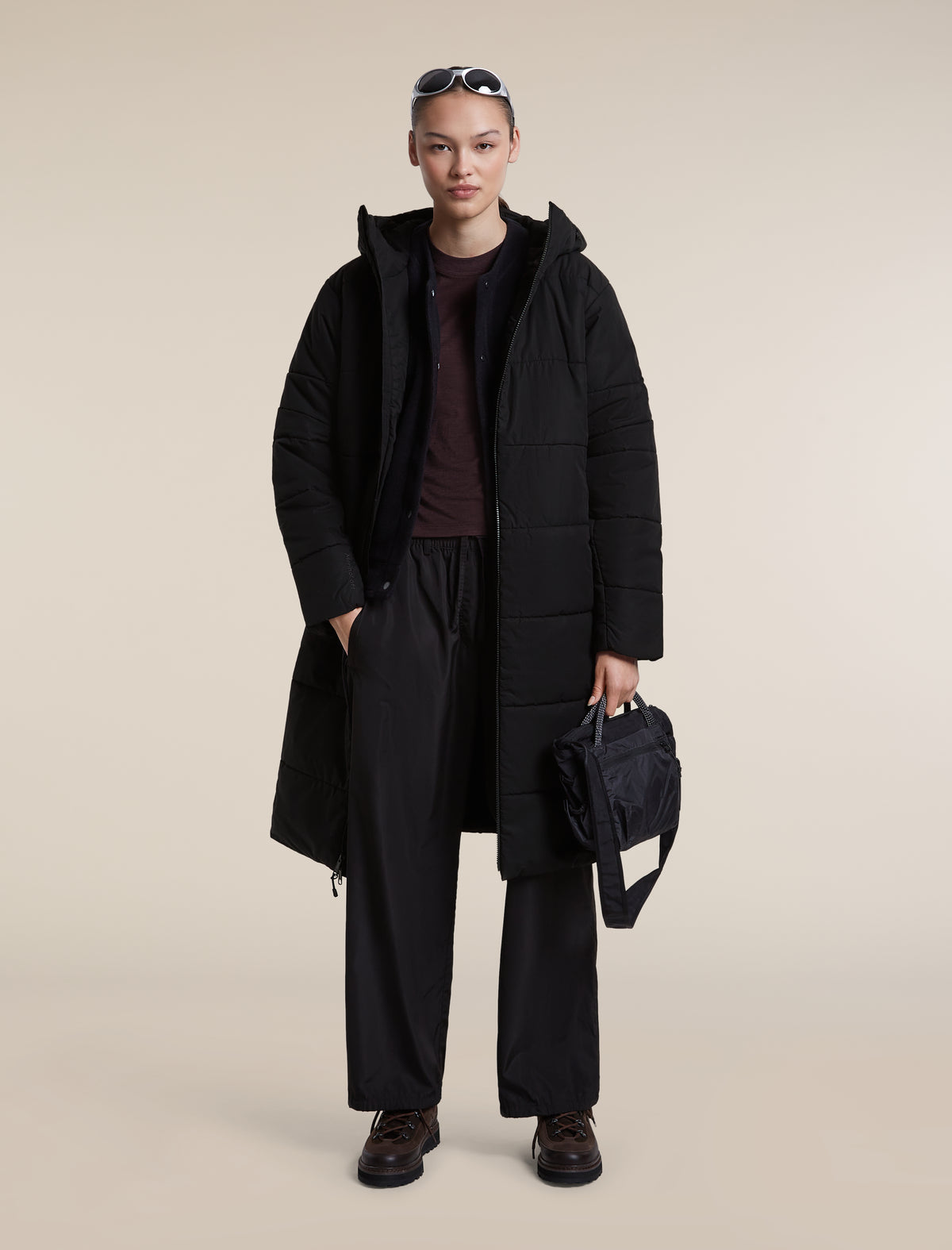 icebreaker-apac Women's 1500 MerinoLoft™ Nelson Long Jacket Black Women - 5