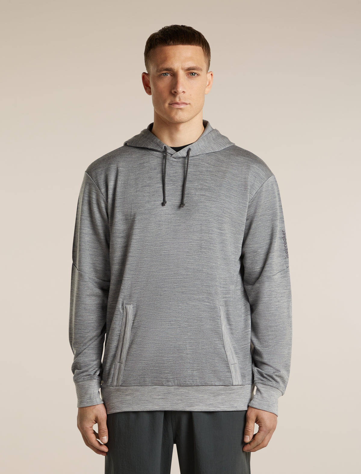 Men's Merino Blend 150 Drift Long Sleeve Hoodie Metro Heather - 1