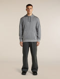 Men's Merino Blend 150 Drift Long Sleeve Hoodie Metro Heather - 3