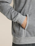 Men's Merino Blend 150 Drift Long Sleeve Hoodie Metro Heather - 7