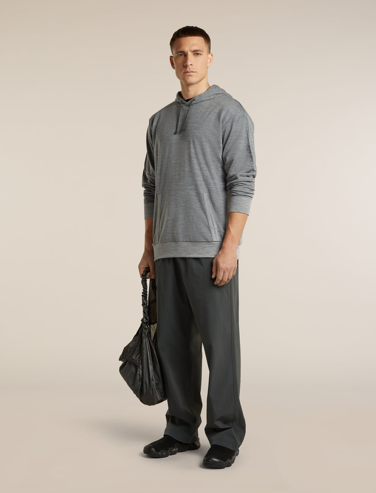 Men's Merino Blend 150 Drift Long Sleeve Hoodie Metro Heather - 4