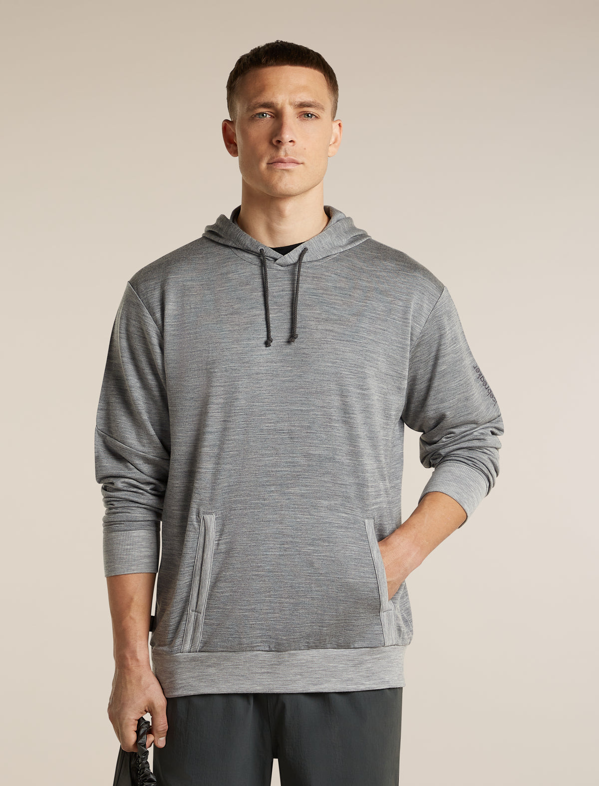 Men's Merino Blend 150 Drift Long Sleeve Hoodie Metro Heather - 5