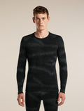 Men's Merino 260 Oasis Vertex Long Sleeve Crewe Chillwave Black/Obsidian - 1