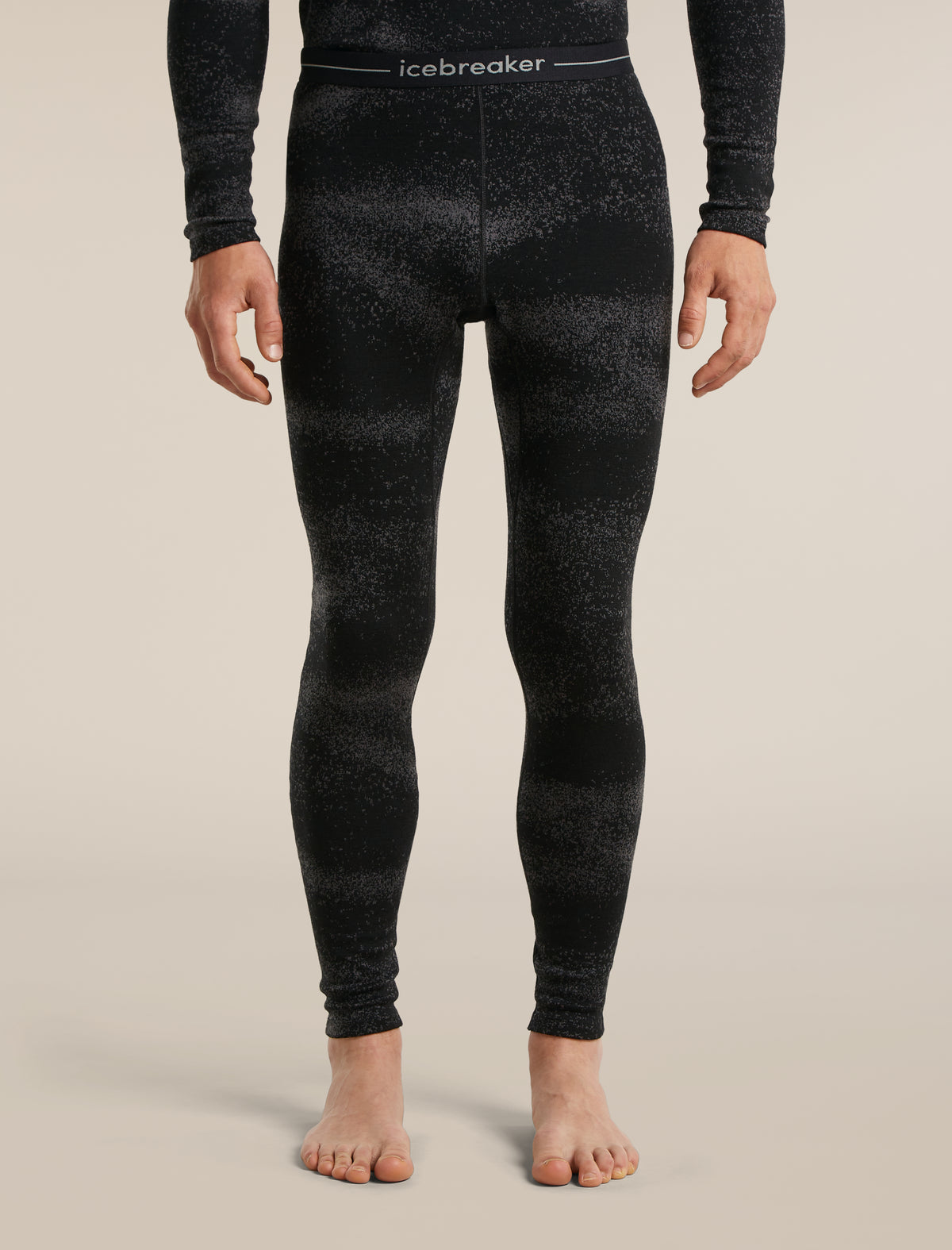 Men's Merino 260 Oasis Vertex Leggings Chillwave Black/Obsidian - 1