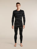 Men's Merino 260 Oasis Vertex Leggings Chillwave Black/Obsidian - 3