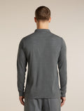 Men's 15.5 MerinoFine™  Pique Long Sleeve Polo Gritstone Heather - 2