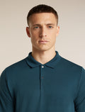 Men's 15.5 MerinoFine™  Pique Long Sleeve Polo Abyss - 6