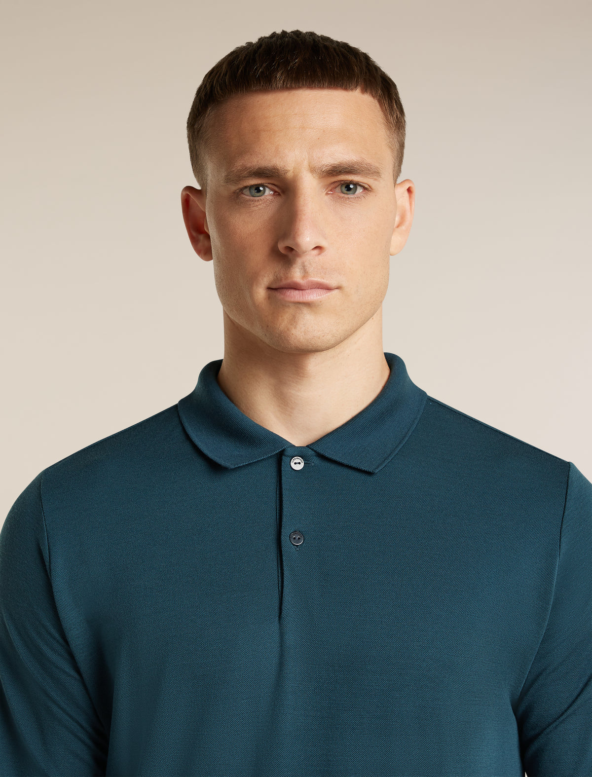 Men's 15.5 MerinoFine™  Pique Long Sleeve Polo Abyss - 6