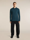 Men's 15.5 MerinoFine™  Pique Long Sleeve Polo Abyss - 3