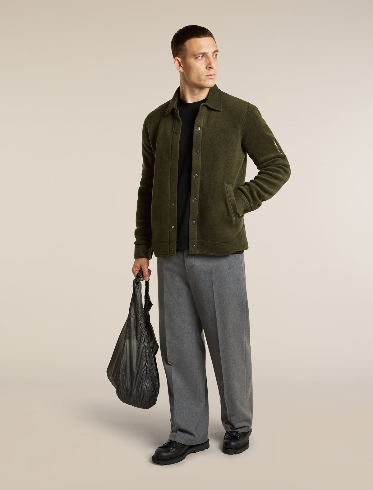 Men's Merino Blend 800 RealFleece™  Class Pile Shacket Dark Loden - 4