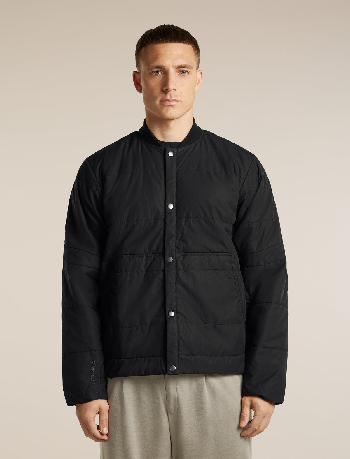 icebreaker-apac Men's 1360 MerinoLoft™ Milford Bomber Jacket Black Men - 1