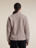 Women's Merino Blend 960 RealFleece™  High Pile Long Sleeve Zip Pink Quartz Heather - 2