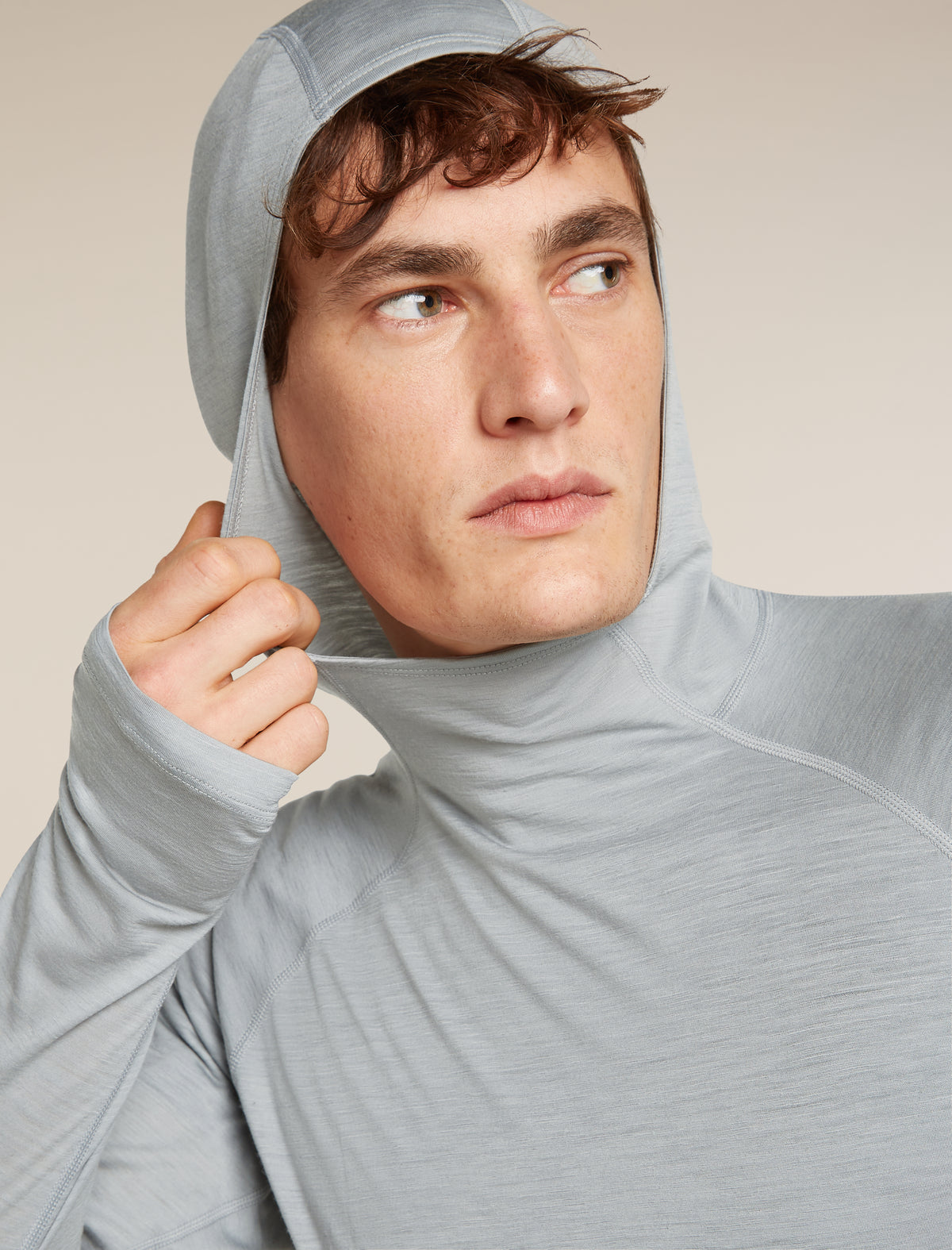 Men’s 150 MerinoFine™ Ace Long Sleeve Hoodie Proto grey - 6