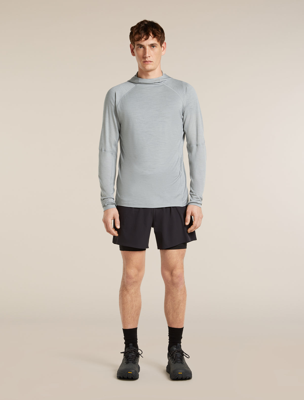 Men’s 150 MerinoFine™ Ace Long Sleeve Hoodie Proto grey - 3