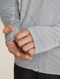Men’s 150 MerinoFine™ Ace Long Sleeve Zip Hoodie Proto grey - 12