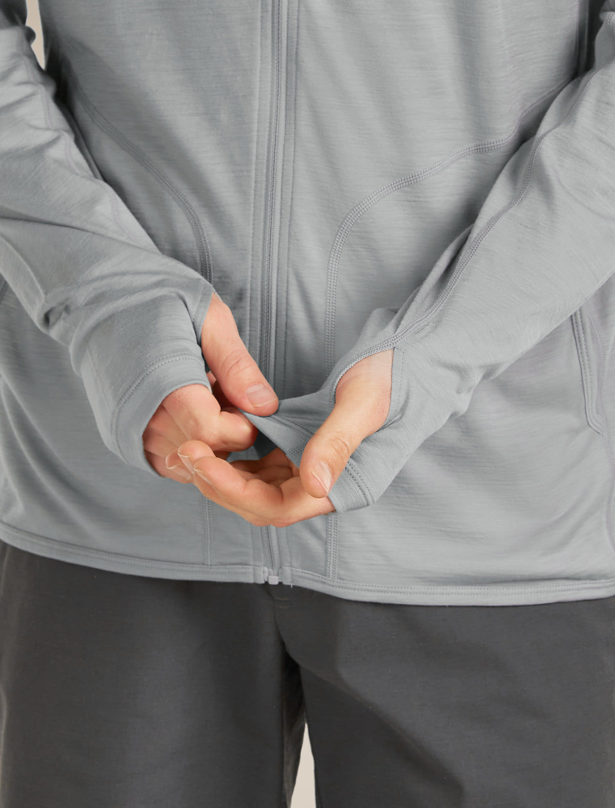 Men’s 150 MerinoFine™ Ace Long Sleeve Zip Hoodie Proto grey - 16