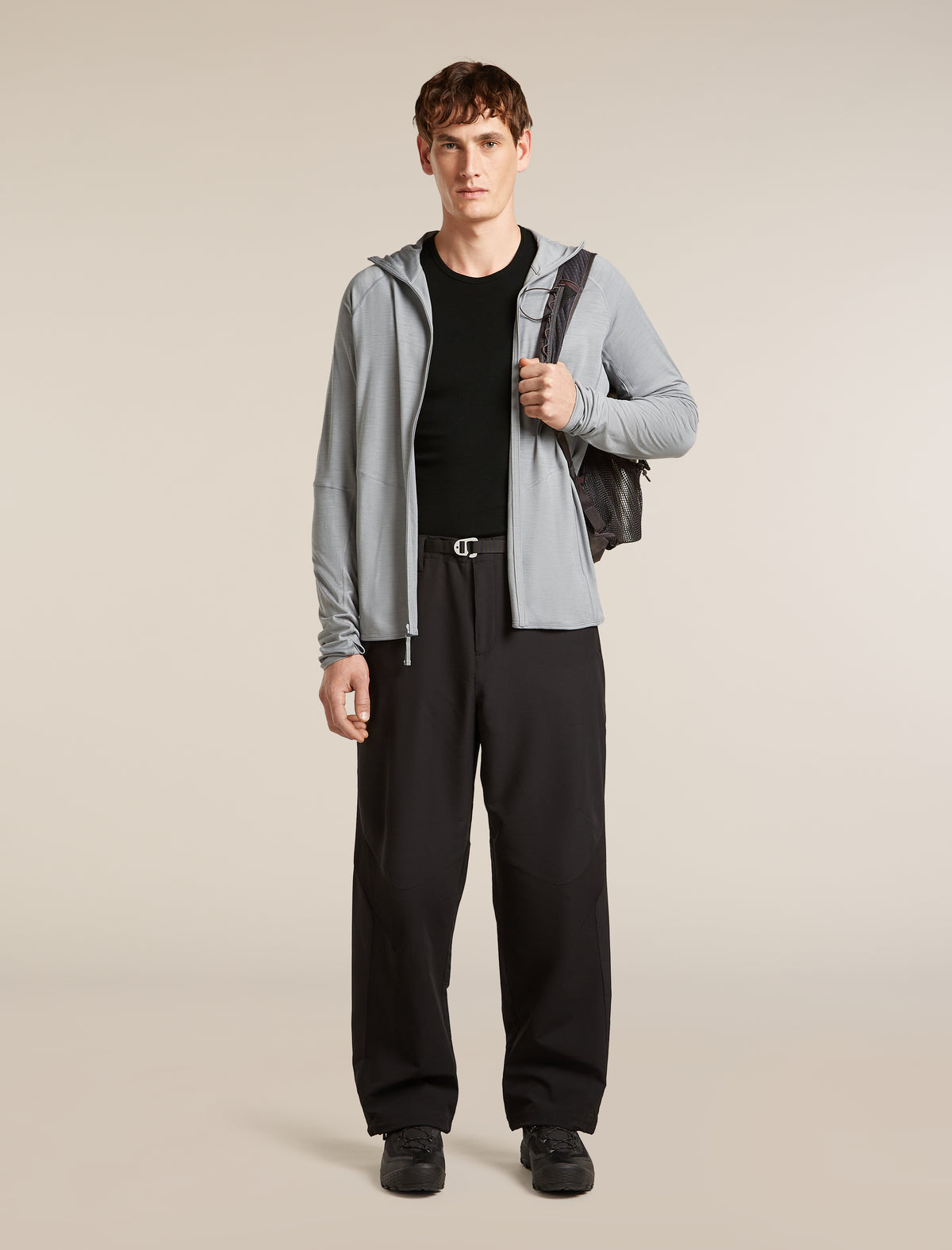 Men’s 150 MerinoFine™ Ace Long Sleeve Zip Hoodie Proto grey - 4