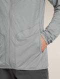 Men’s 150 MerinoFine™ Ace Long Sleeve Zip Hoodie Proto grey - 8